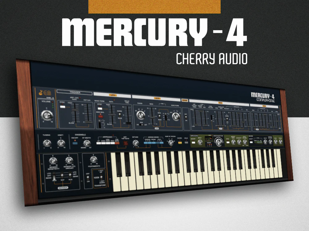 Cherry Audio Mercury-4 Synthesizer – Professional Audio Software & Plugin - Image 2