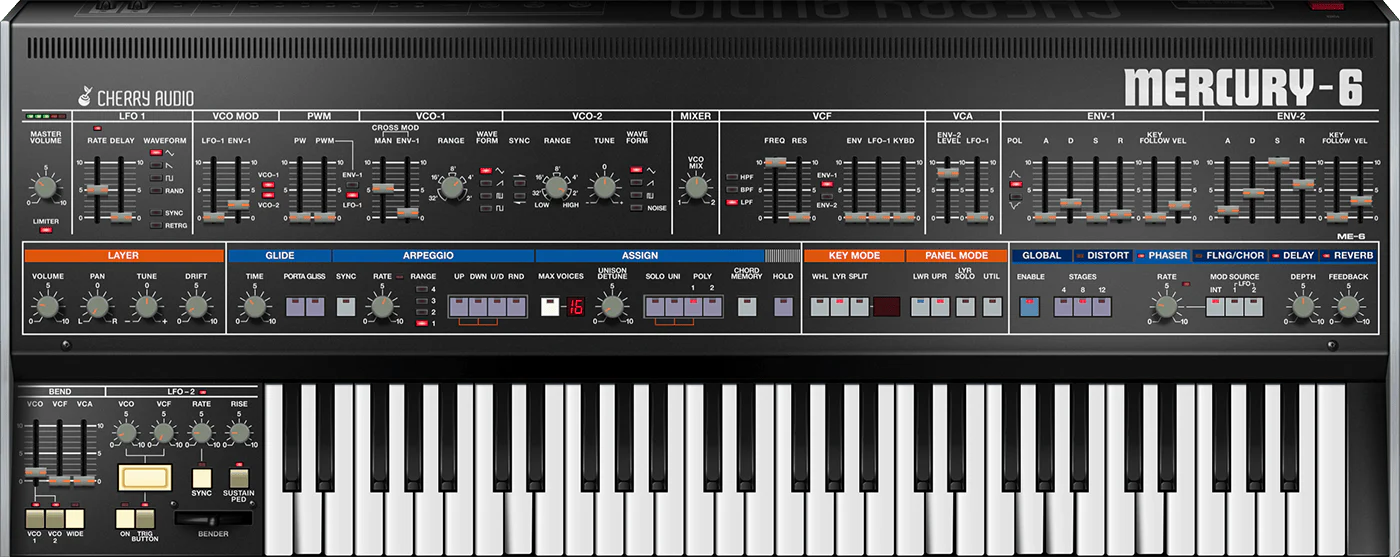 Cherry Audio Mercury-6 Synthesizer – Professional Audio Software & Plugin - Image 3