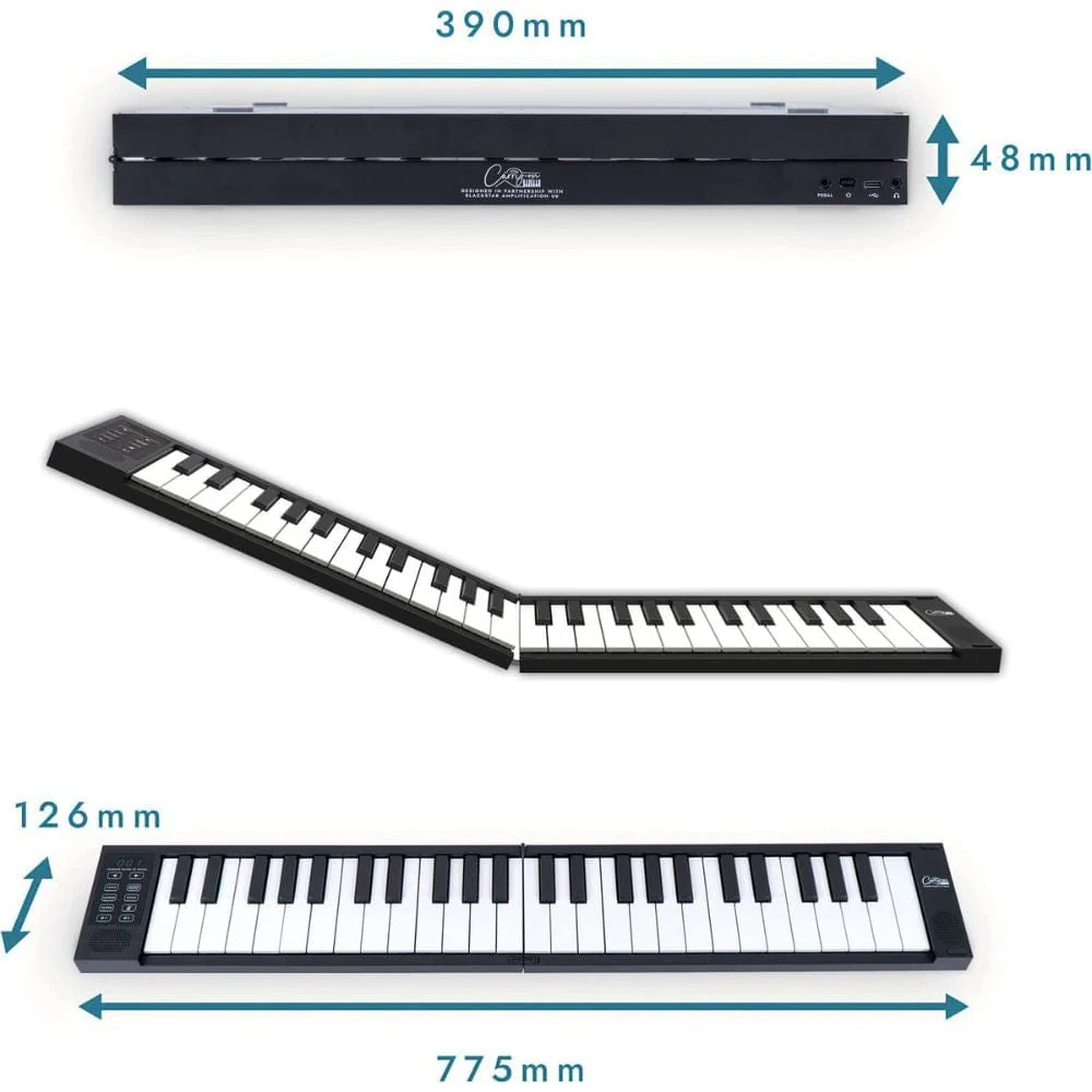 Carry-on FP-49 Touch 49 Key Touch Sensitive Portable Folding Digital Piano - Image 8
