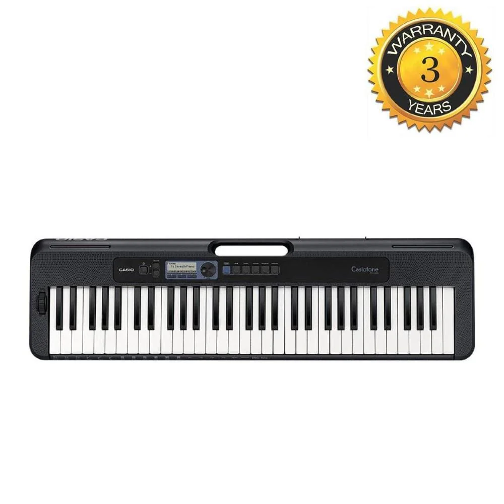 Casio Casiotone CT S300 61 Key Portable Keyboard with Adapter, Polishing Cloth, Dust Cover, Online Lessons, Warranty & Ebook - Image 2