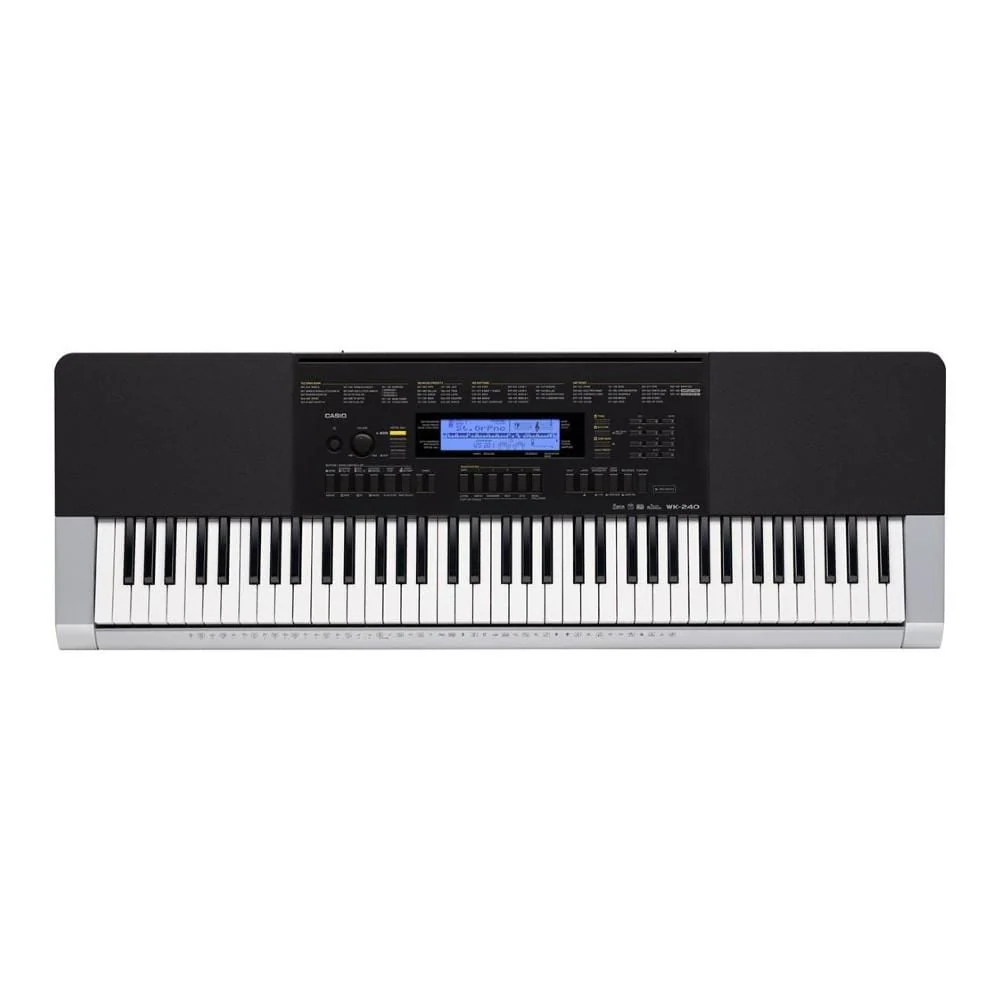 Casio WK-240 Keyboard with Stand, Polishing Cloth and Power Adapter - Image 3