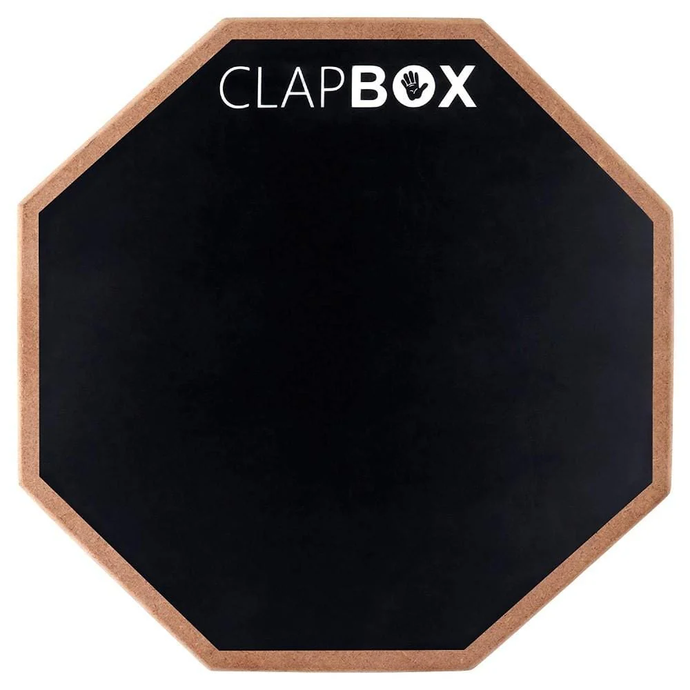 Clapbox Drum Practice Pad 12 Inch- Black