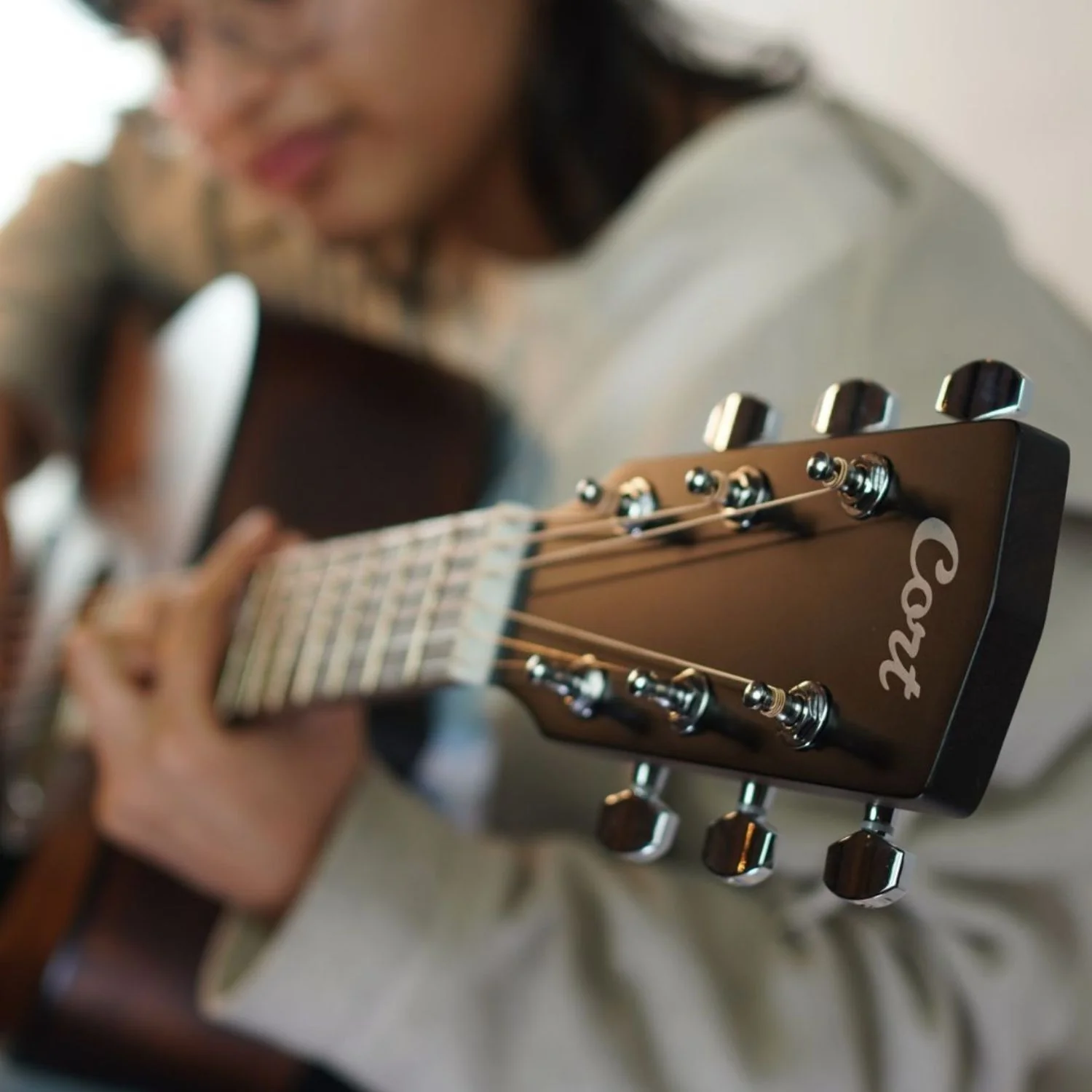 Cort AD300 6 String Acoustic Guitar - Image 29