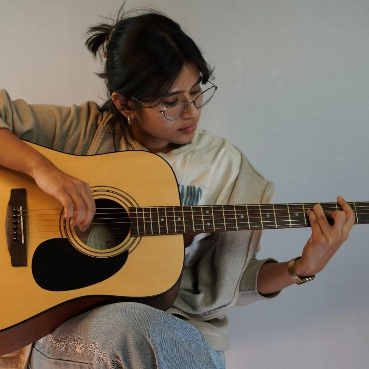 Cort AD300E 6 String Electro Acoustic Guitar - Image 19