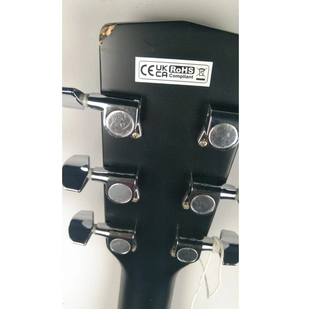 Cort AD810E Dreadnought Electro Acoustic Guitar - Black Satin - Open Box B Stock - Image 12