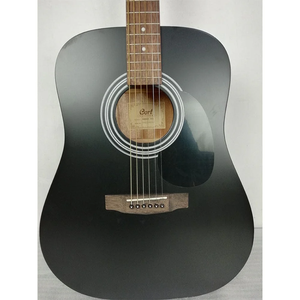 Cort AD810E Dreadnought Electro Acoustic Guitar - Black Satin - Open Box B Stock - Image 6