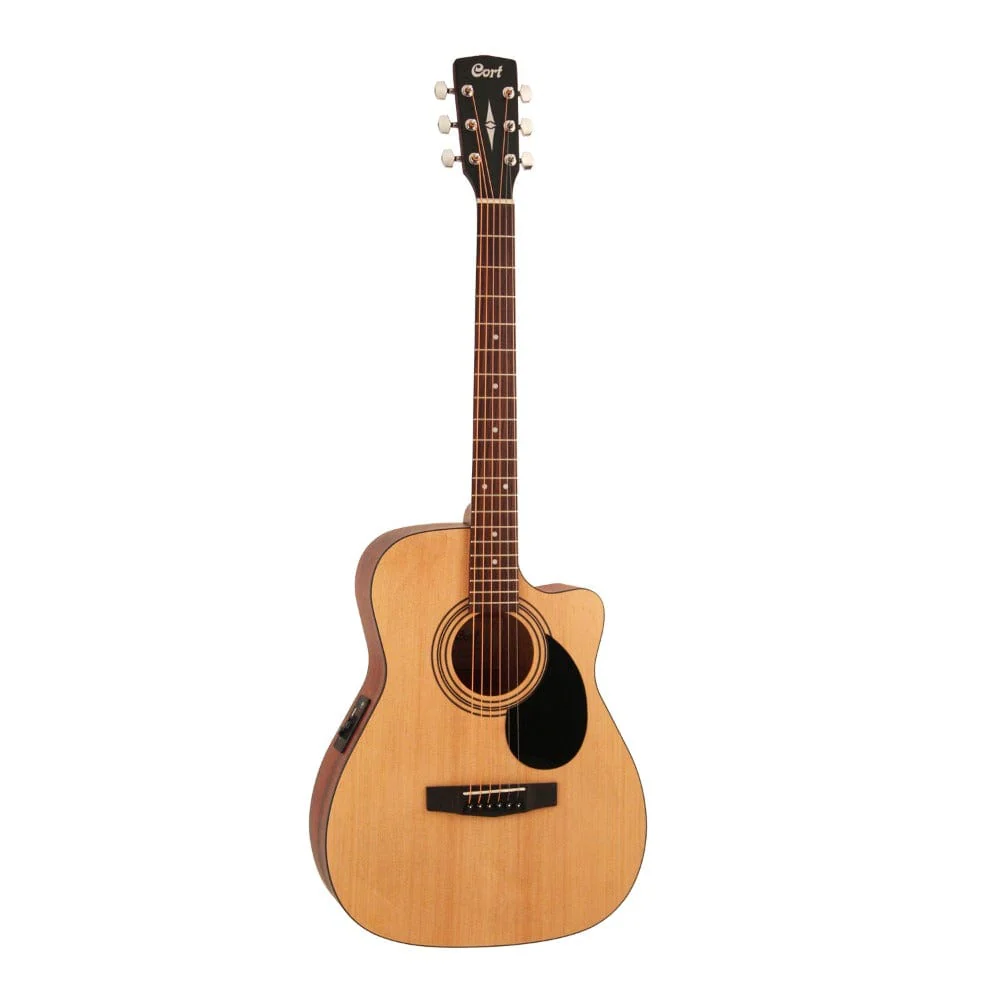 Cort AF500CE Standard Series Cutaway 6 String Electro Acoustic Guitar - Image 12