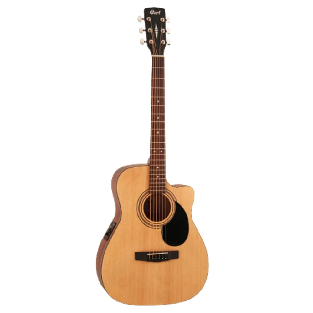Cort AF500CE Standard Series Open Pore Electro Acoustic Guitar with Gigbag, Strap, Picks, Polishing Cloth & Ebook - Image 2