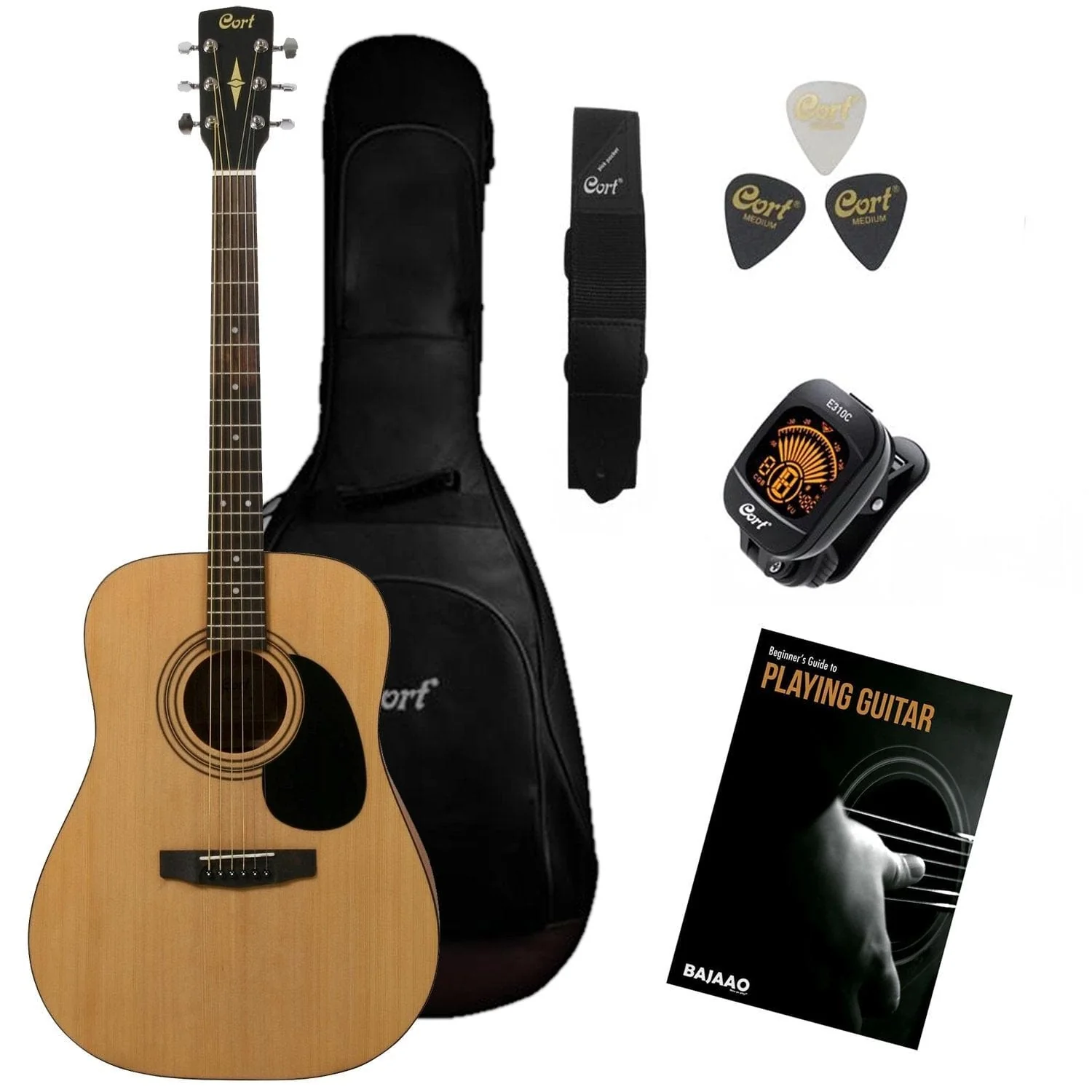 Cort AD810 Dreadnought Acoustic Guitar with E-Book - Open Box