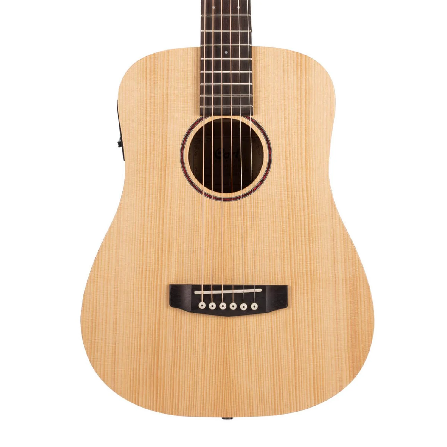 Cort Earth Mini E Adirondack 6 String Electro Acoustic Guitar - Image 4