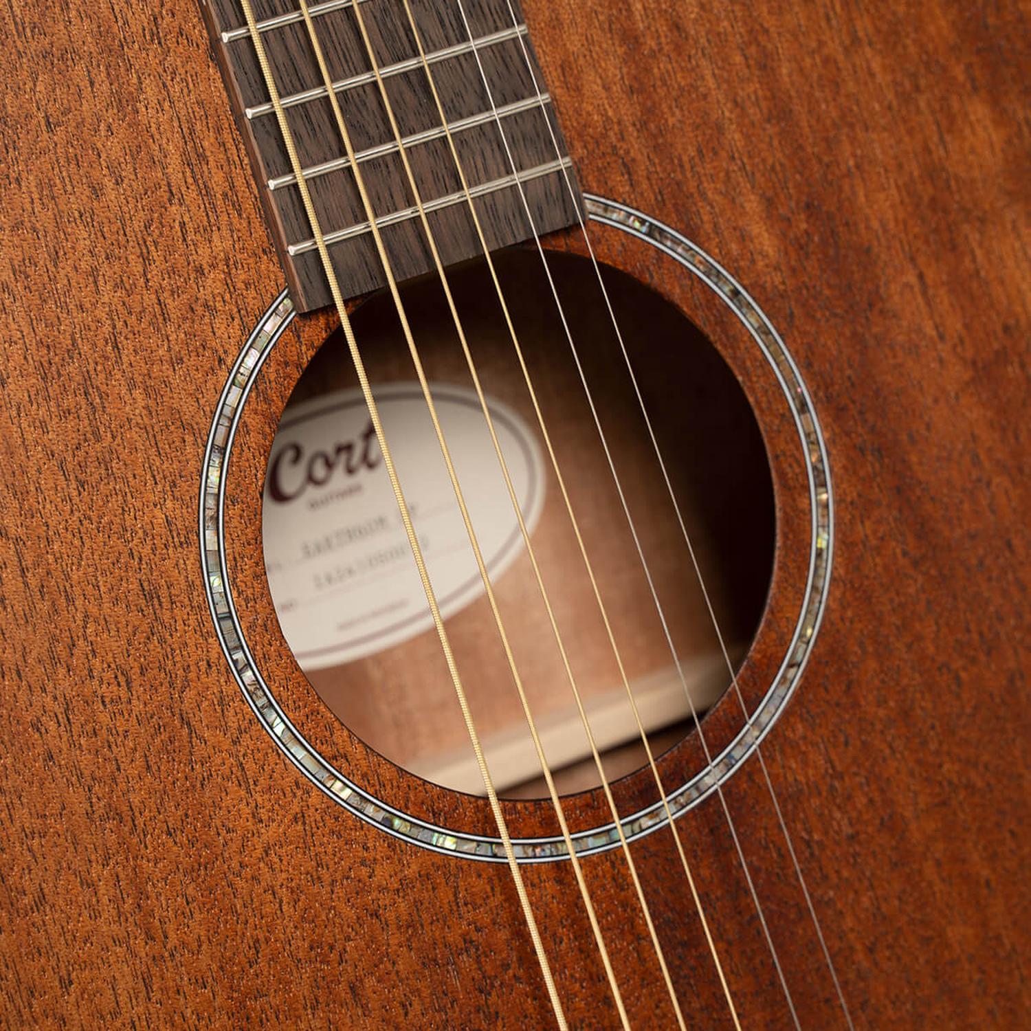 Cort EARTH60M 6 String Acoustic Guitar - Image 8