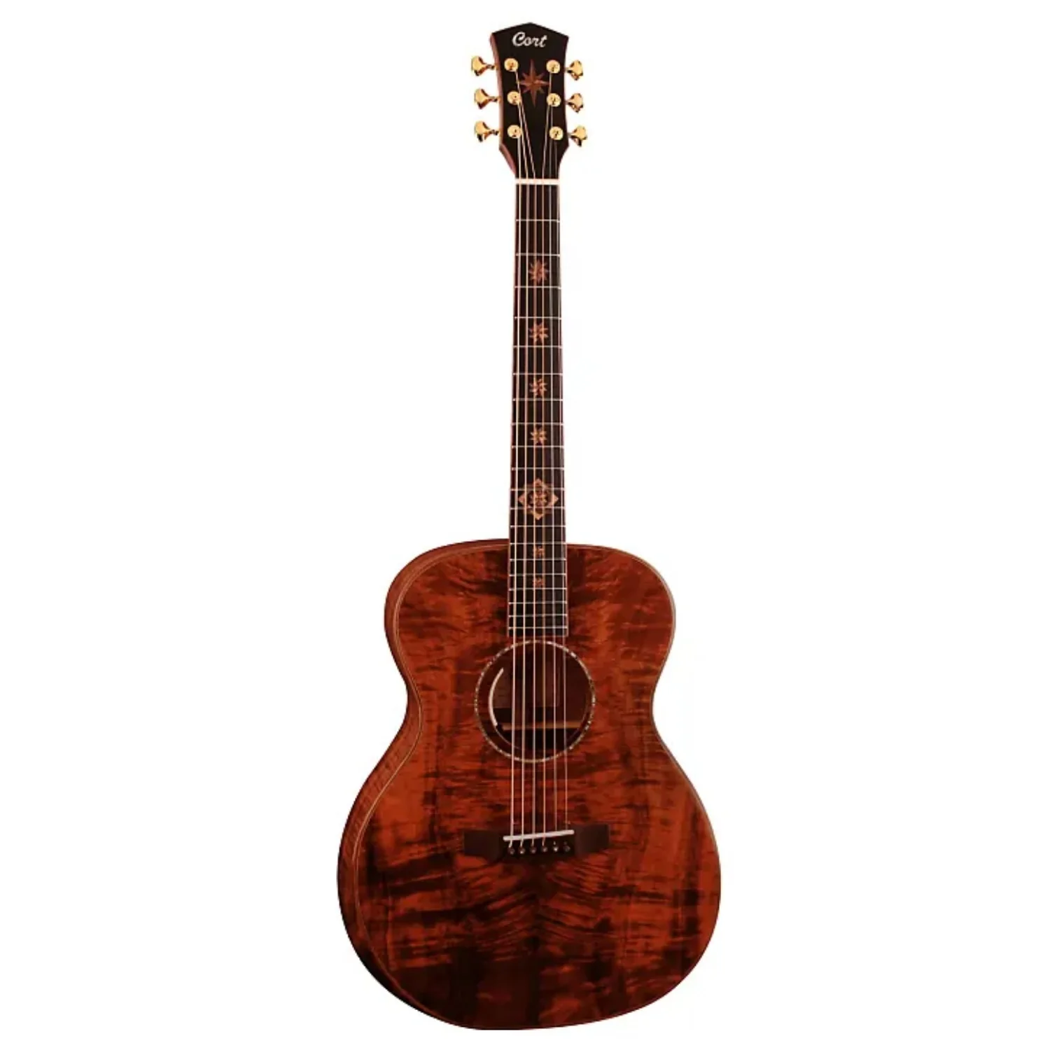 Cort OM-LE KOA Electric Acoustic Guitar with Case