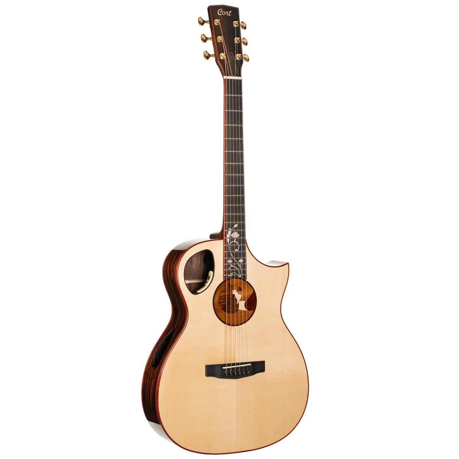 Cort Roselyn Redux 6 String Electro Acoustic Guitar with Case - Natural Glossy