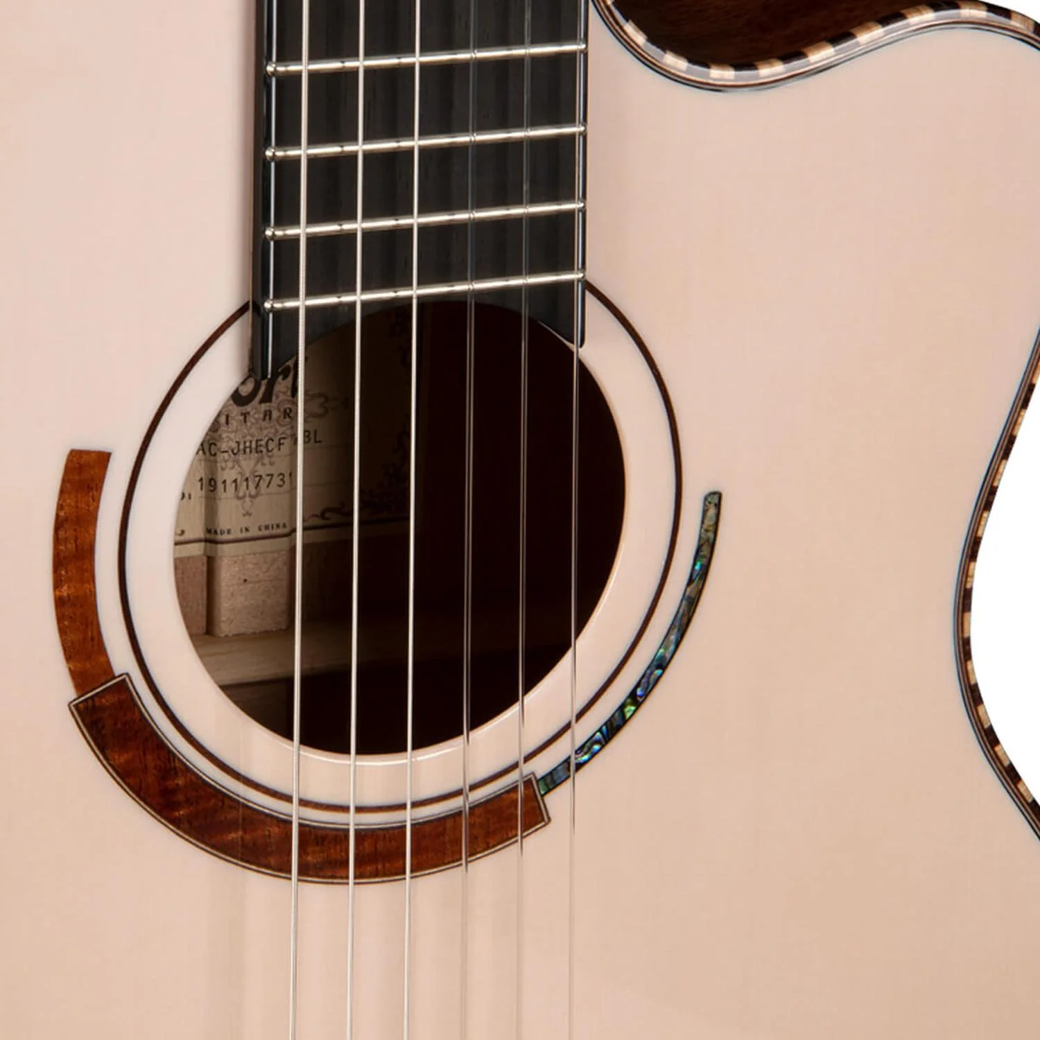 Cort Sol Encanto 6 String Semi Acoustic Guitar with Case - Image 10