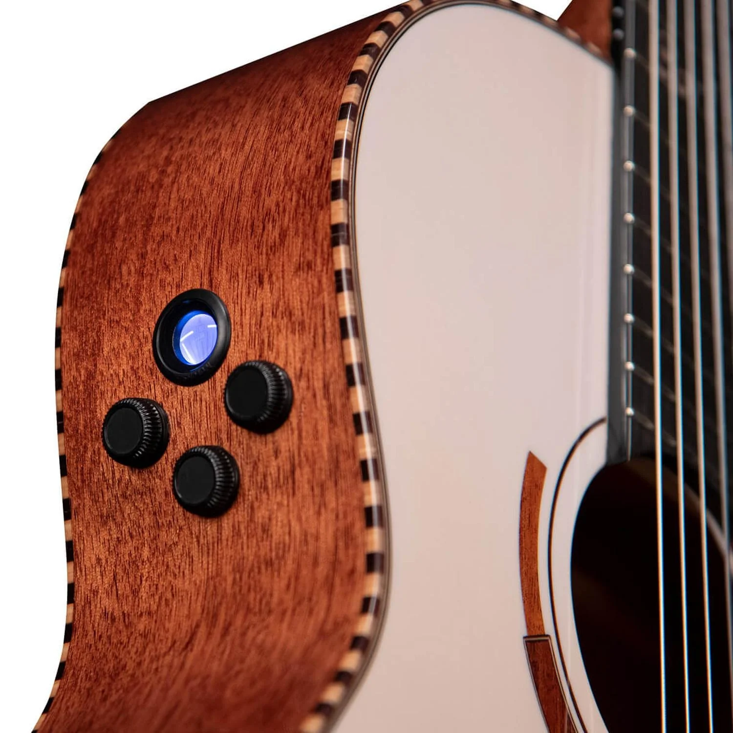 Cort Sol Encanto 6 String Semi Acoustic Guitar with Case - Image 6