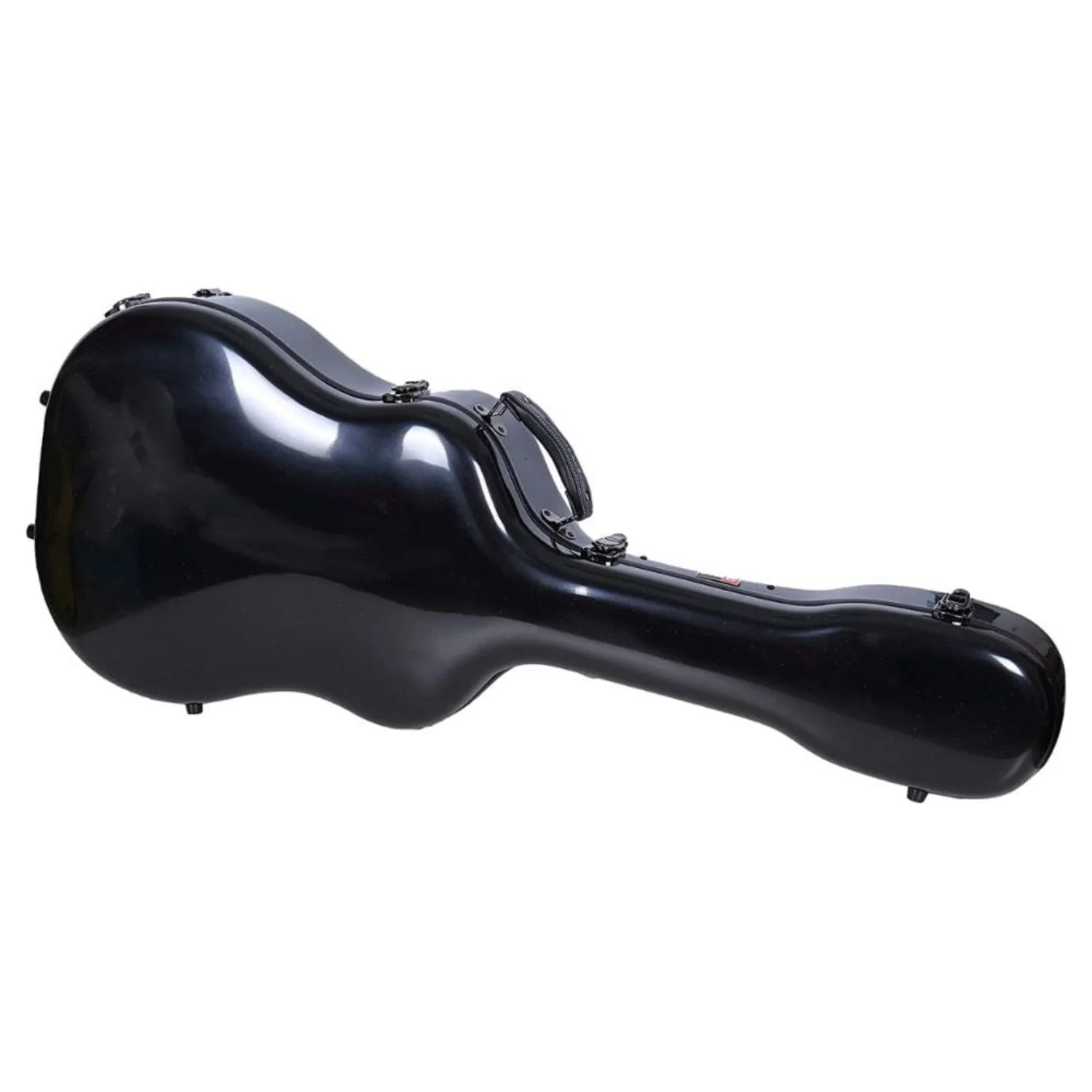 Crossrock CRF-2020 DBK Deluxe Fiberglass Dreadnought Guitar Case - Black - Image 3