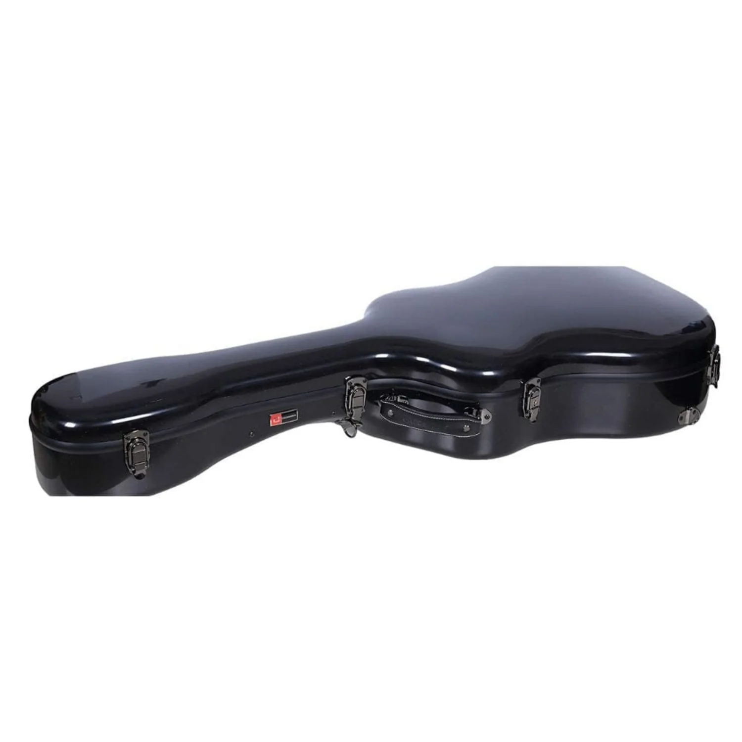 Crossrock CRF-2020 DBK Deluxe Fiberglass Dreadnought Guitar Case - Black - Image 4