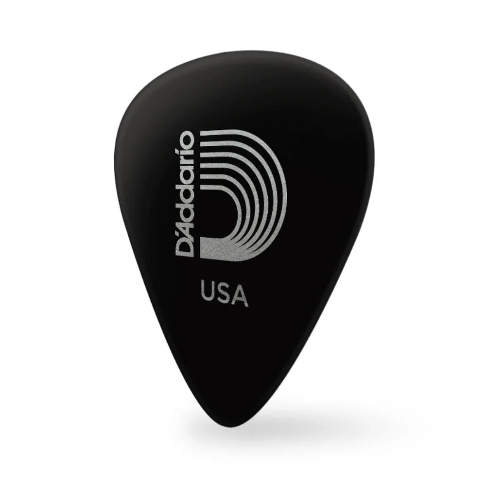 D'Addario Classic Celluloid Black 0.70mm Medium Gauge Guitar Pick - Image 2