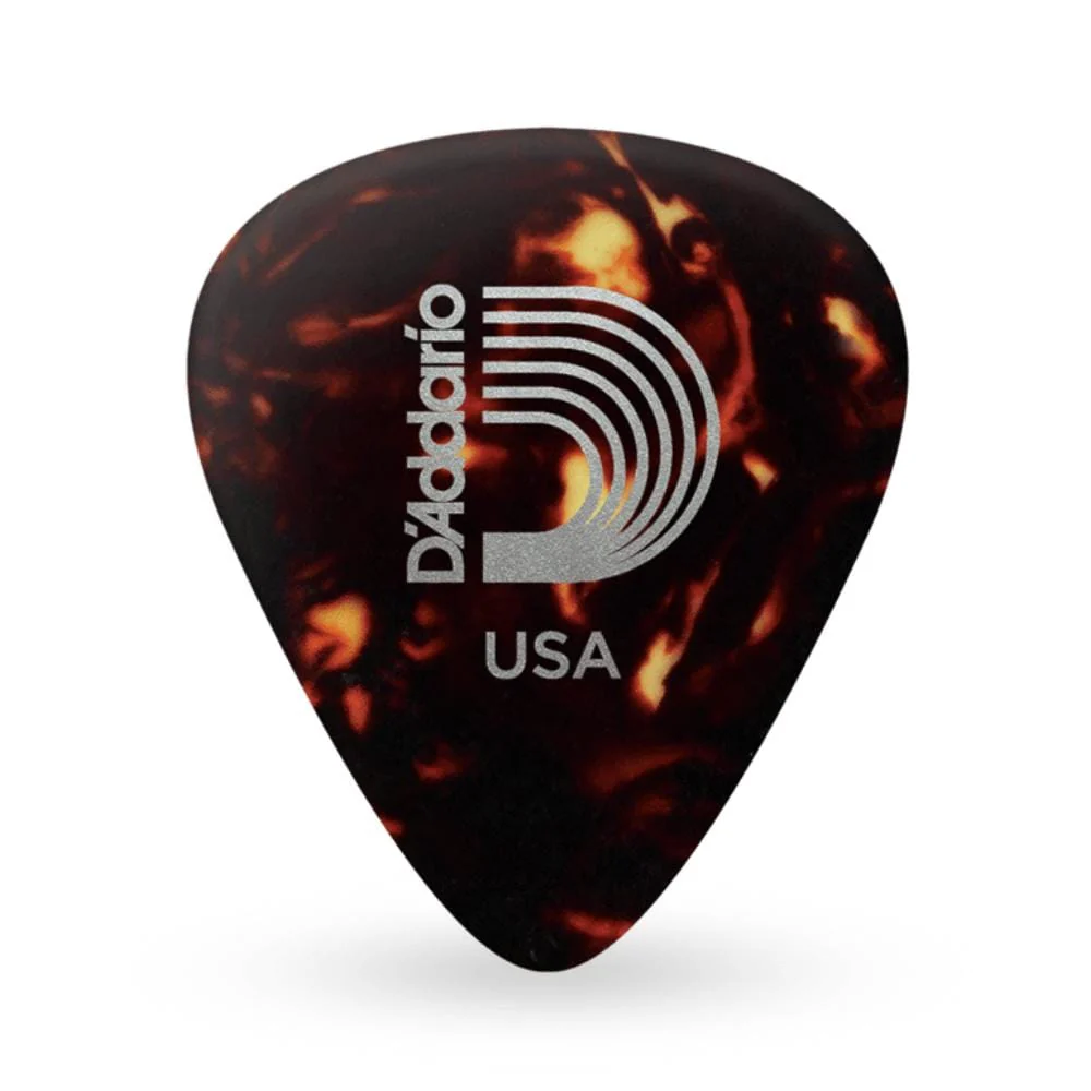 D'Addario Classic Celluloid Shell Color 0.70mm Medium Gauge Guitar Pick