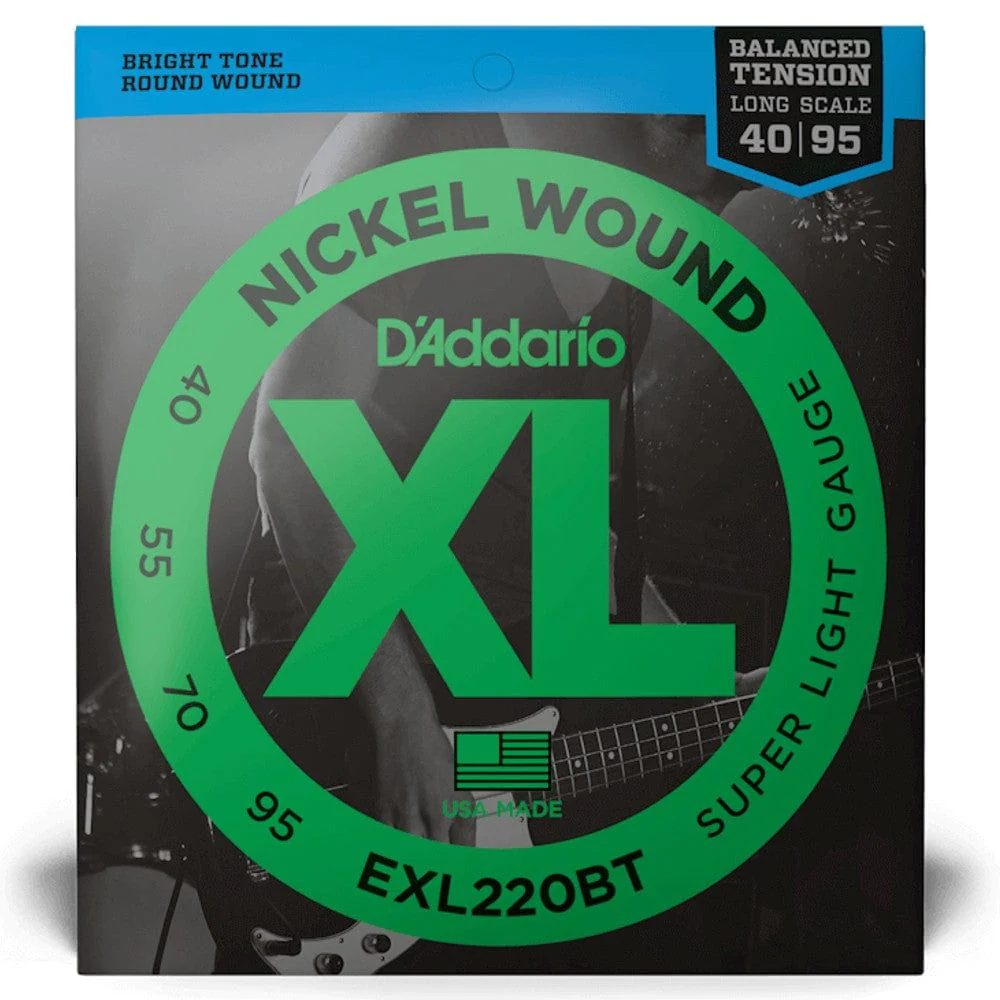 Daddario EXL220BT Bass Guitar Strings Balanced Tension Nickel Wound