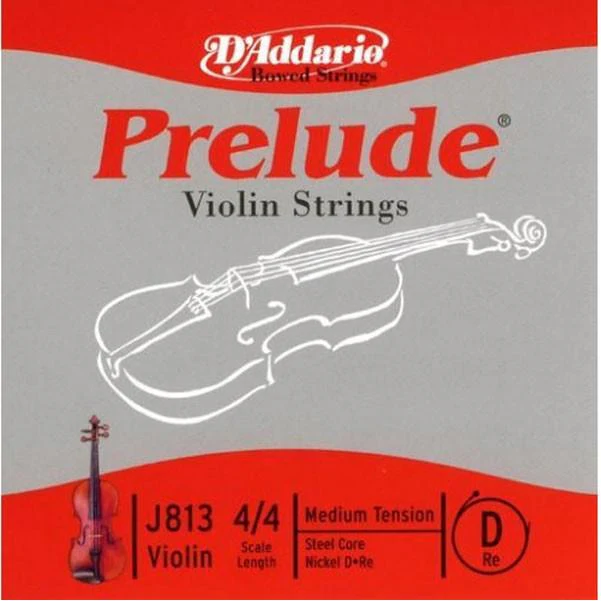 D'Addario J813 Prelude 4/4M Violin Single D String