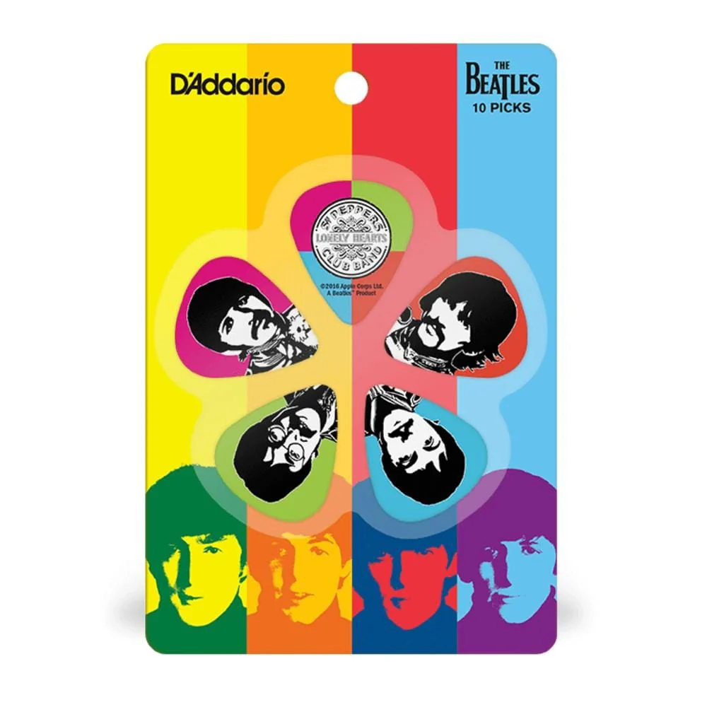 D'Addario The Beatles SGT Peppers Lonely Hearts Club Band Guitar Picks- Pack of 10