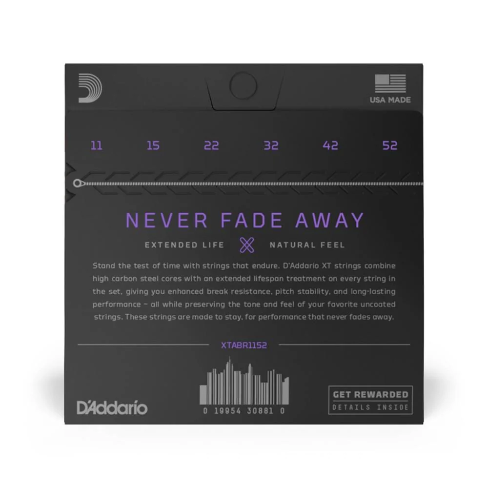 D'Addario XT 80/20 Bronze Acoustic Guitar Strings Coated Set - Open Box - Image 3
