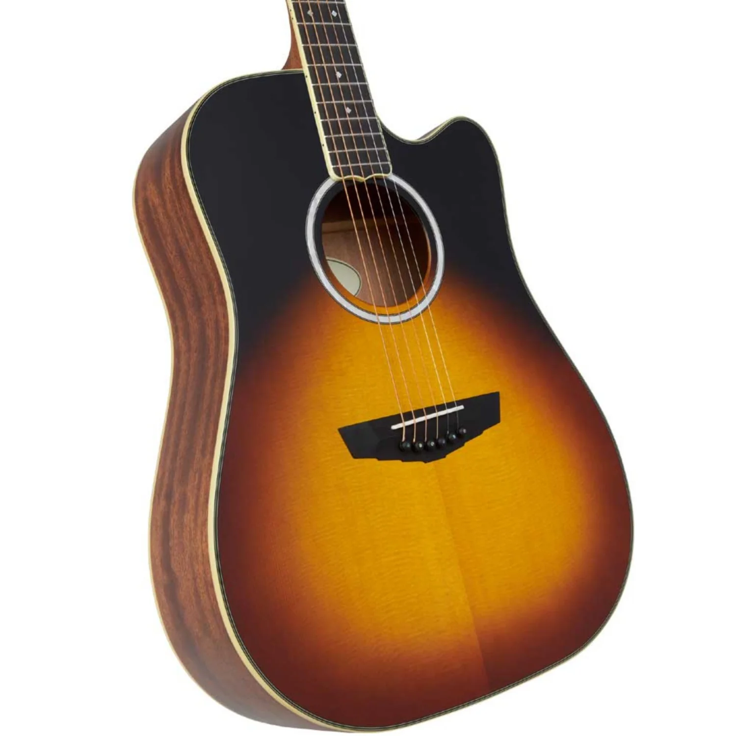 D'Angelico DAED500VSB2GP Excel Bowery 6 String Electro Acoustic Guitar - Image 4