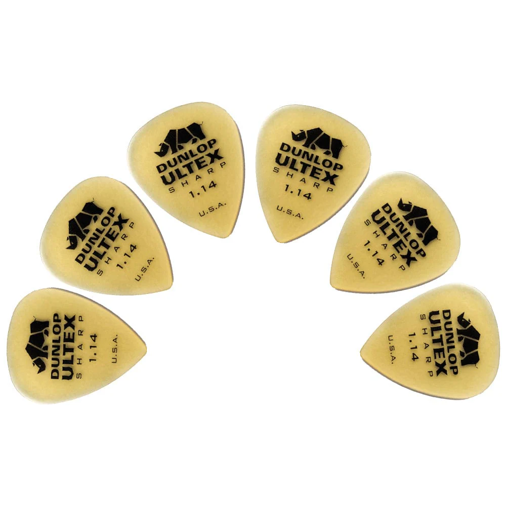 Dunlop 433P Ultex Sharp Guitar Picks - Pack Of 6 - Image 5