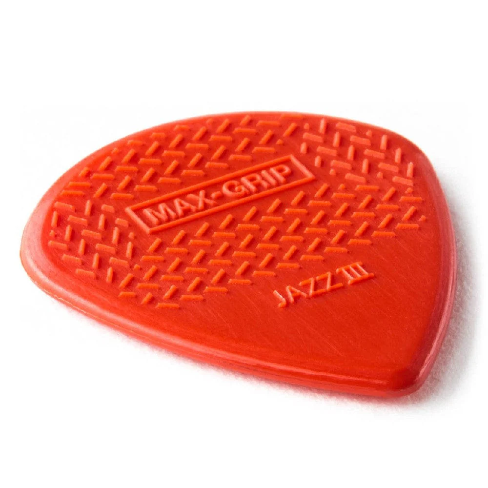 Dunlop 471R3N Nylon Max Grip Jazz III Guitar Picks - Pack of 6 - Image 2