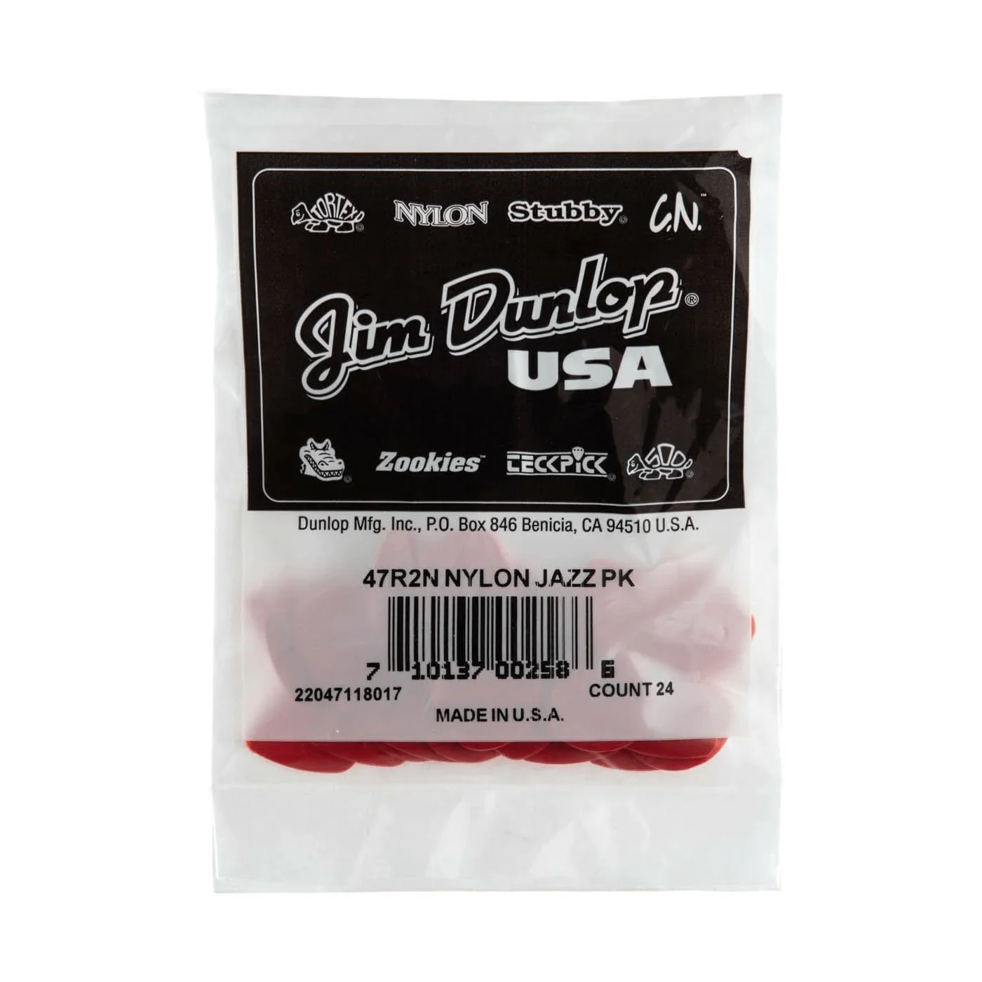 Dunlop 47R2N 1.18mm Nylon Jazz II Guitar Pick - Image 3