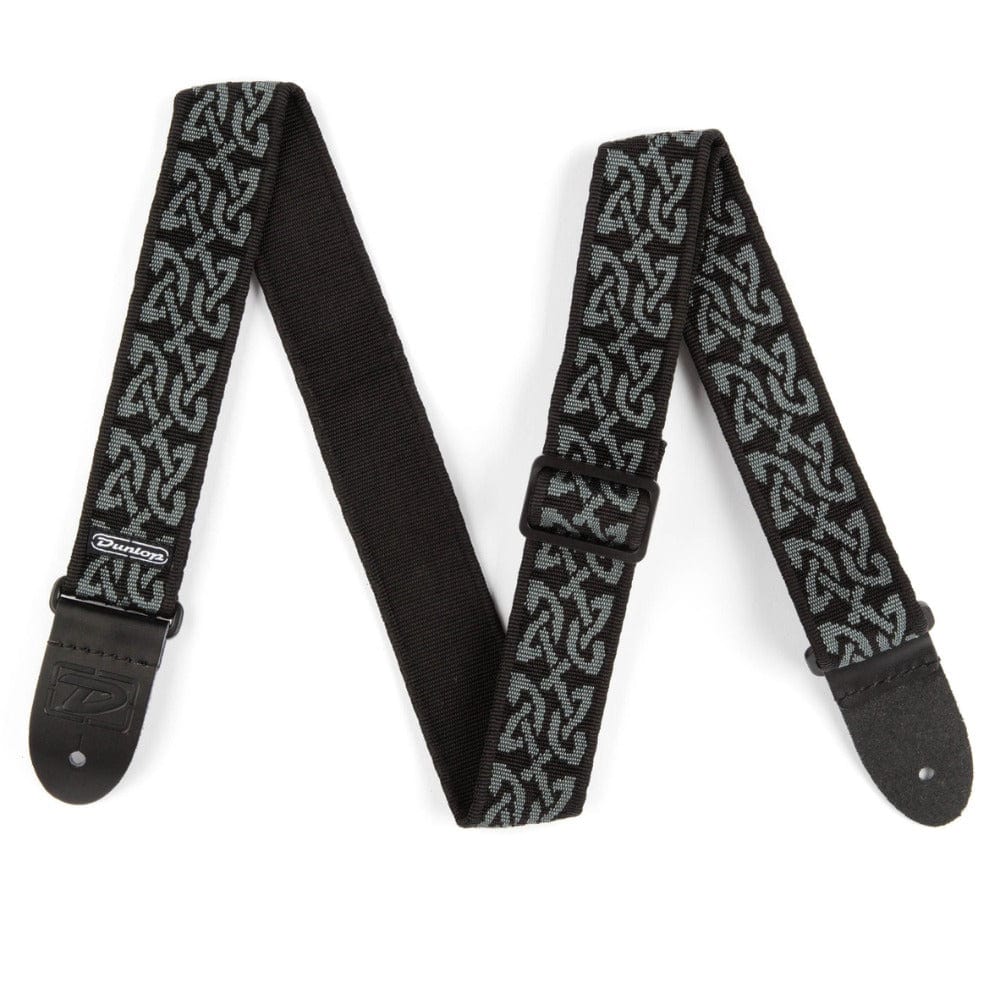 Dunlop D38 14GY Classic Celtic Guitar Strap - Gray