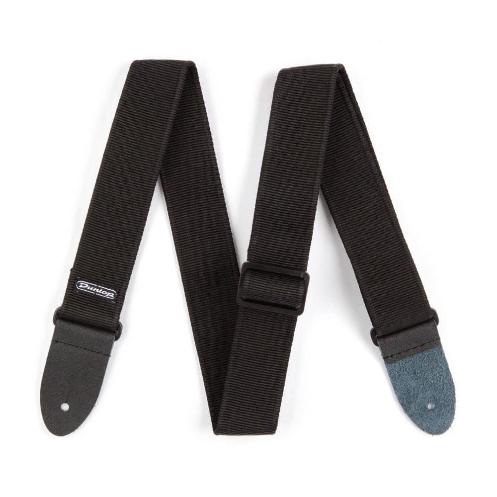 Dunlop D3809BK Solid Guitar Strap - Black