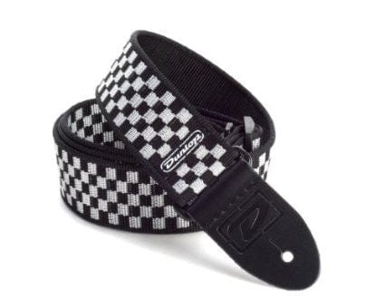 Dunlop D3831BK Black & White Checkered Strap