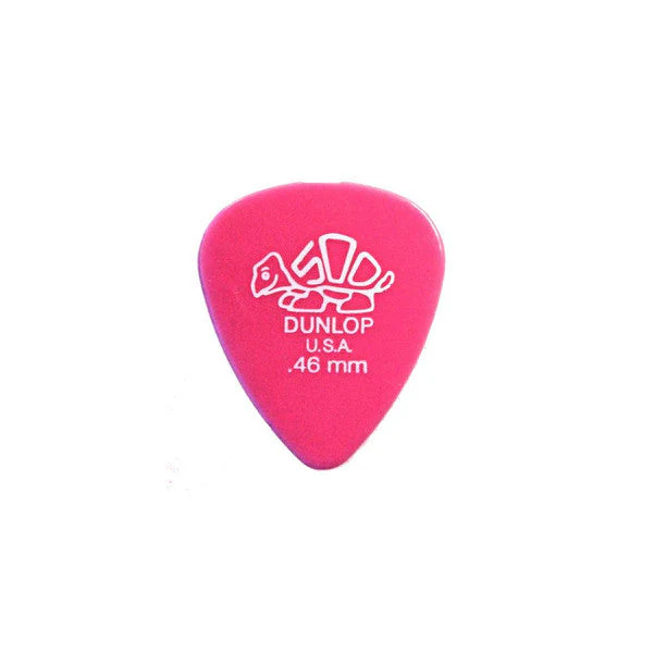 Dunlop Delrin Standard Guitar Pick - 0.46mm - Pack of 6 - .46mm