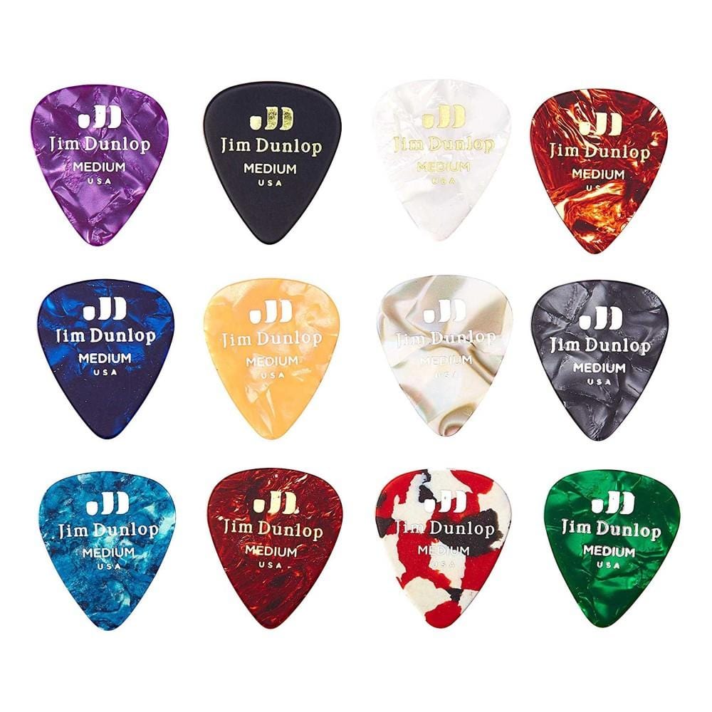 Dunlop PVP106 Celluloid Guitar Picks Variety Pack - Pack of 12