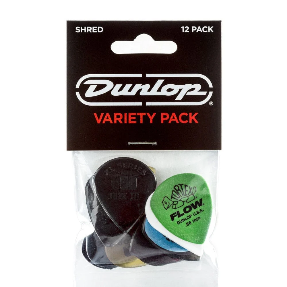 Dunlop PVP118 Variety Shred Guitar Picks - Pack of 12
