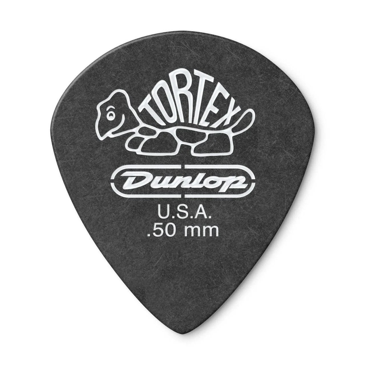 Dunlop 482R Tortex Pitch Black Jazz Guitar Picks - Set of 6 - Image 2