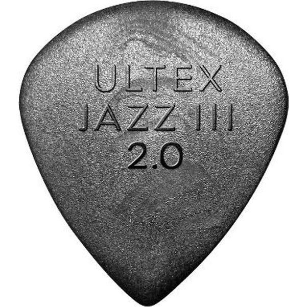 Dunlop Ultex Jazz III Guitar Pick  - Pack of 6 - 2.0mm