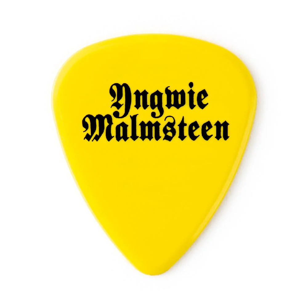 Dunlop Yngwie Malmsteen Custom Delrin Guitar Picks - Pack of 6 - 1.14mm Yellow