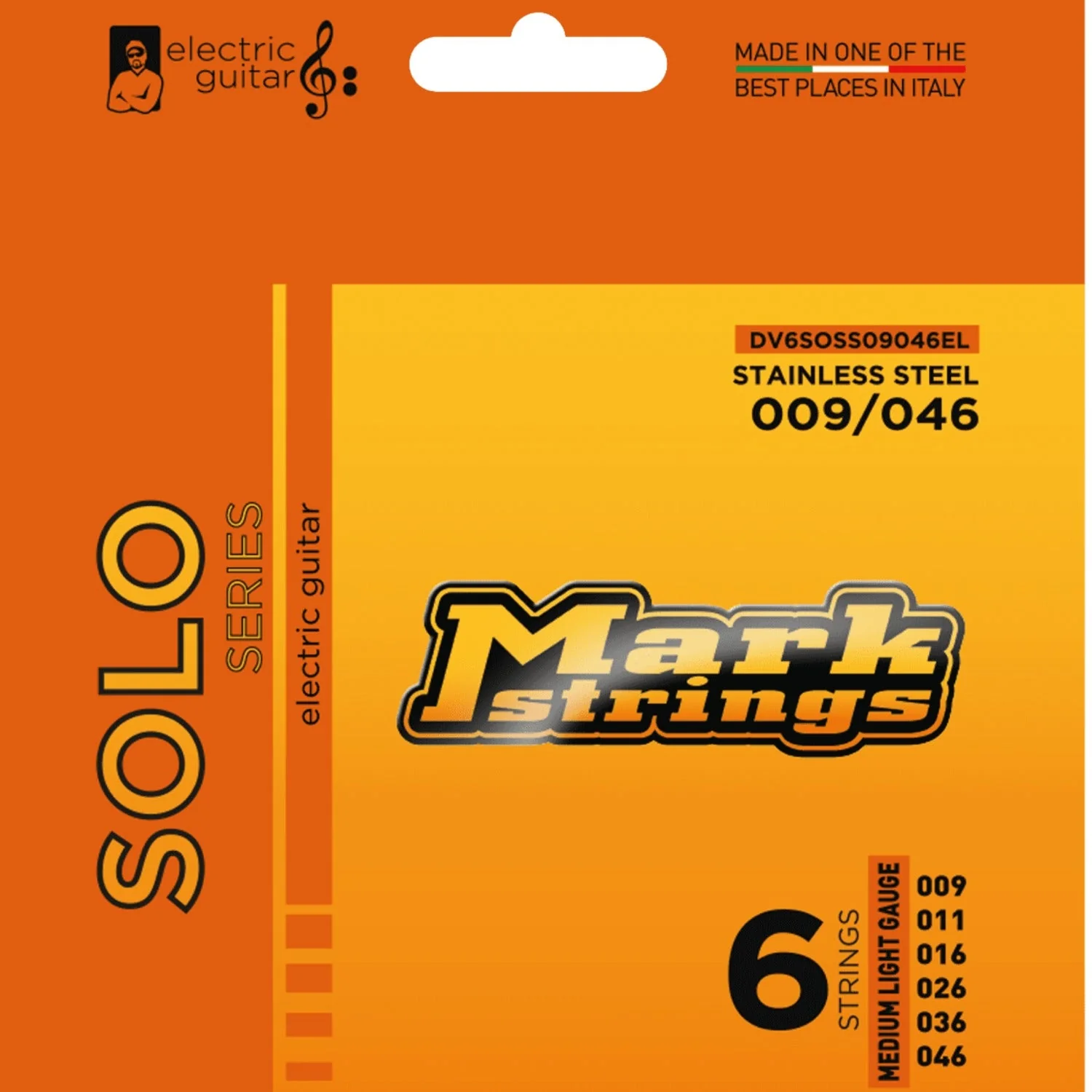 DV Mark Solo Series Stainless Steel Medium Light Gauge Electric Guitar String Set