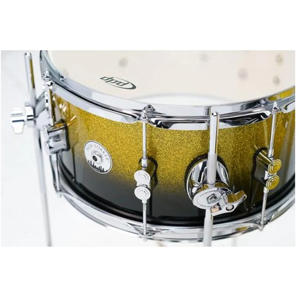 Dw Drum Workshop PDDJ1804YBPK PDP 4-Piece Daru Jones New Yorker Acoustic Drum Set With Bag- Gold to Black - Image 4