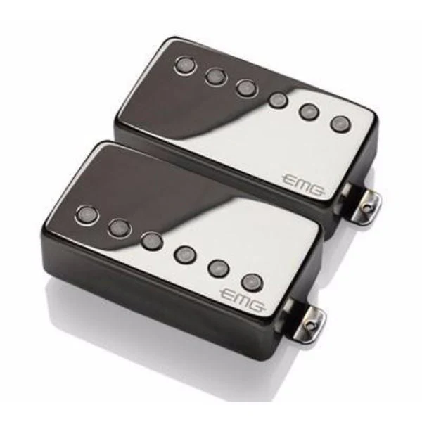 EMG 57/66 Humbucker Pickups, Set, Black Chrome