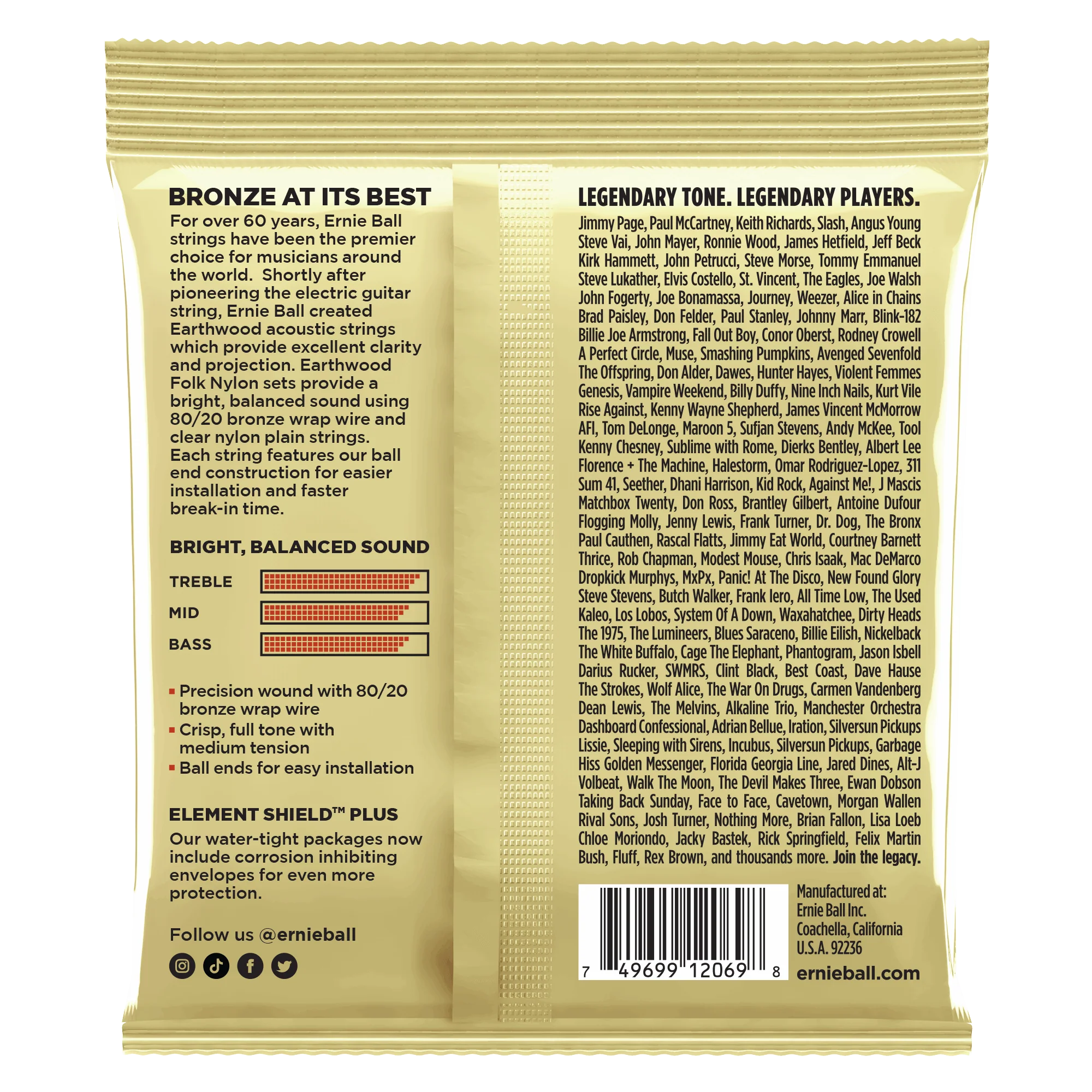 Ernie Ball 2069 Earthwood Nylon Strings - Image 2