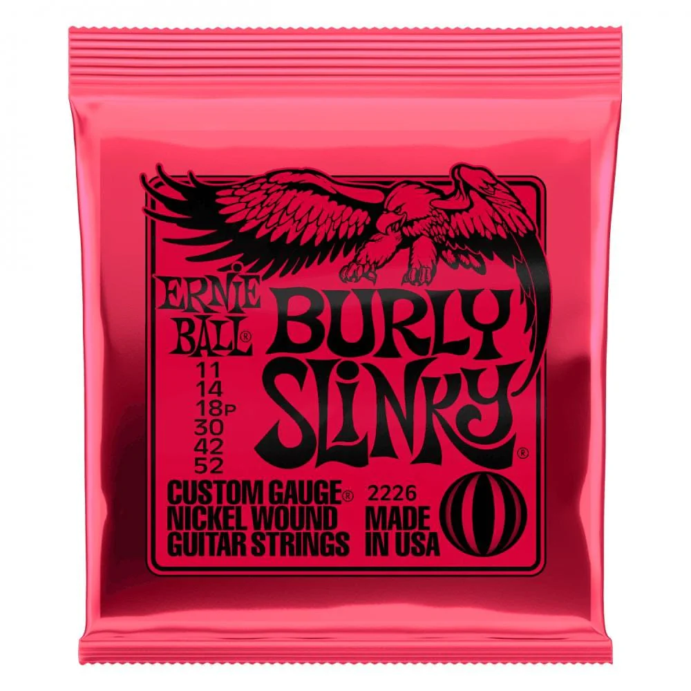 Ernie Ball 2226 Burly Slinky Nickel Electric Guitar Strings - 0.11-0.52