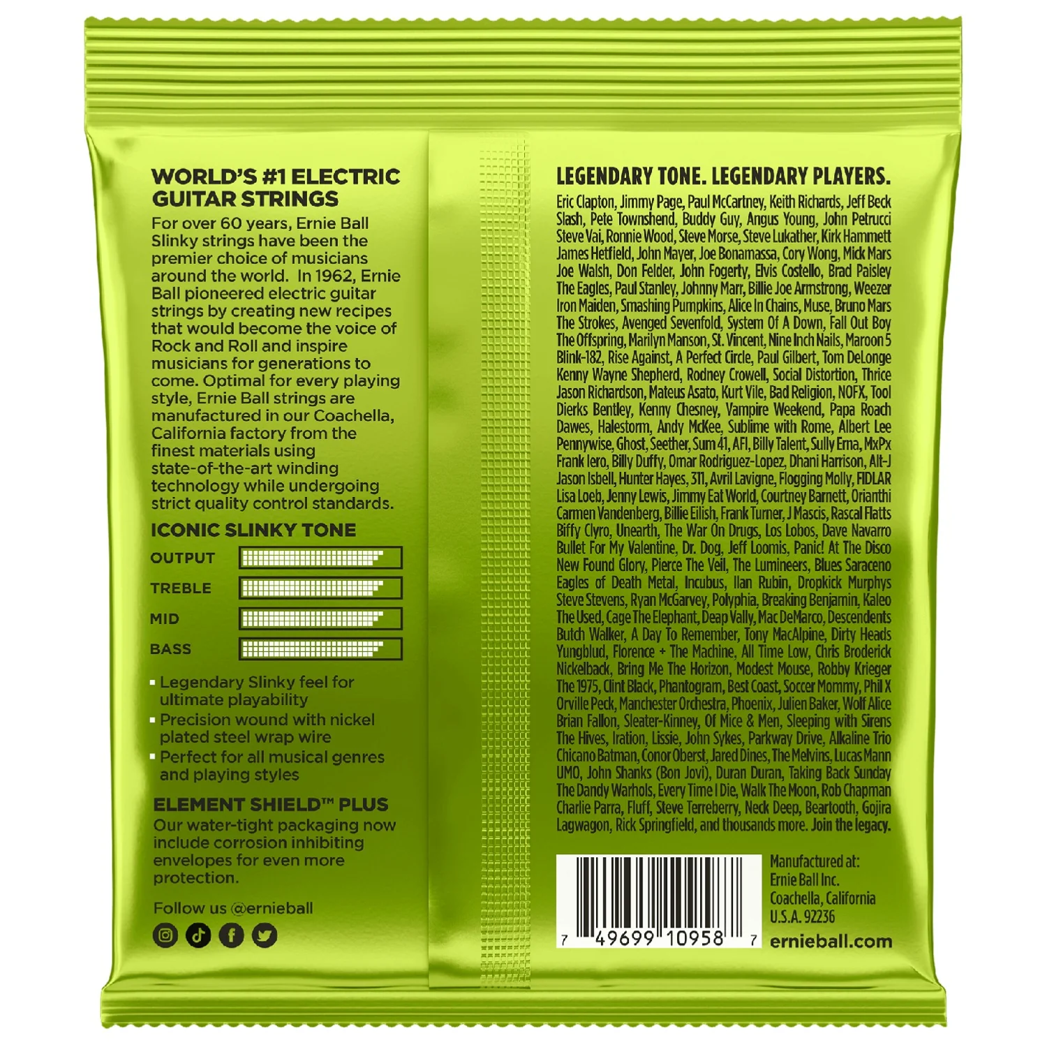 Ernie Ball 2629 Regular Slinky Nickel Wound 8 String Electric Guitar String Set 10 - 74 - Image 2