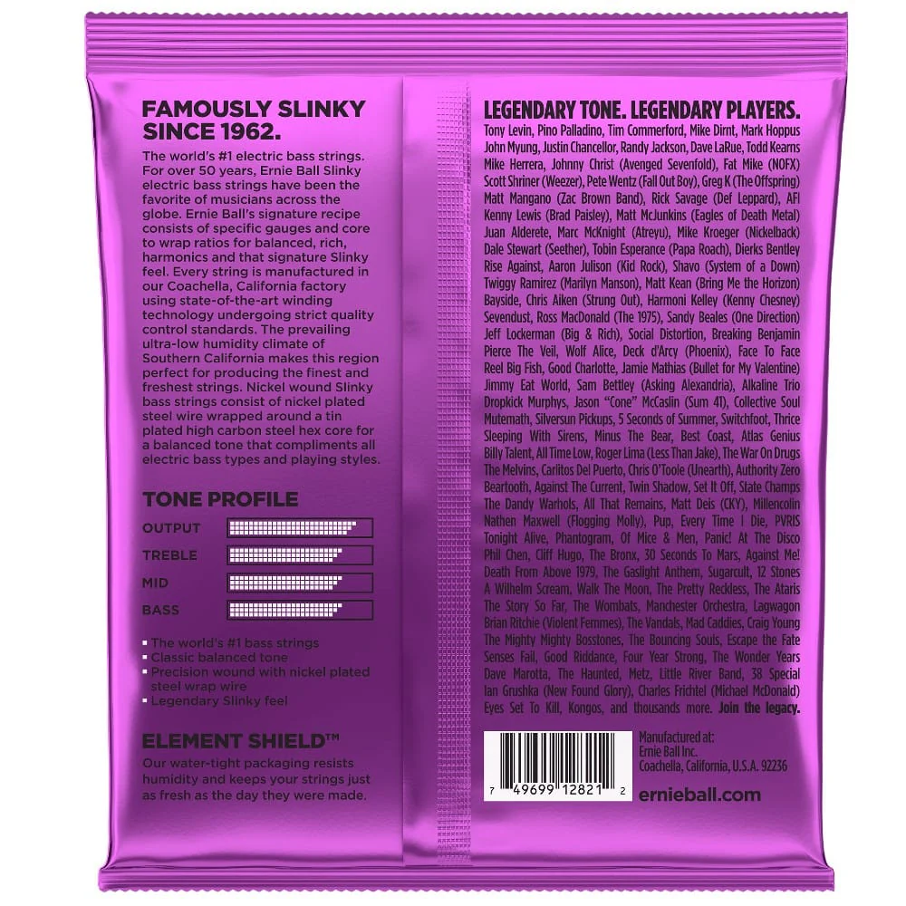 Ernie Ball 2821 Power Slinky 5-String Bass Guitar Strings - Image 2
