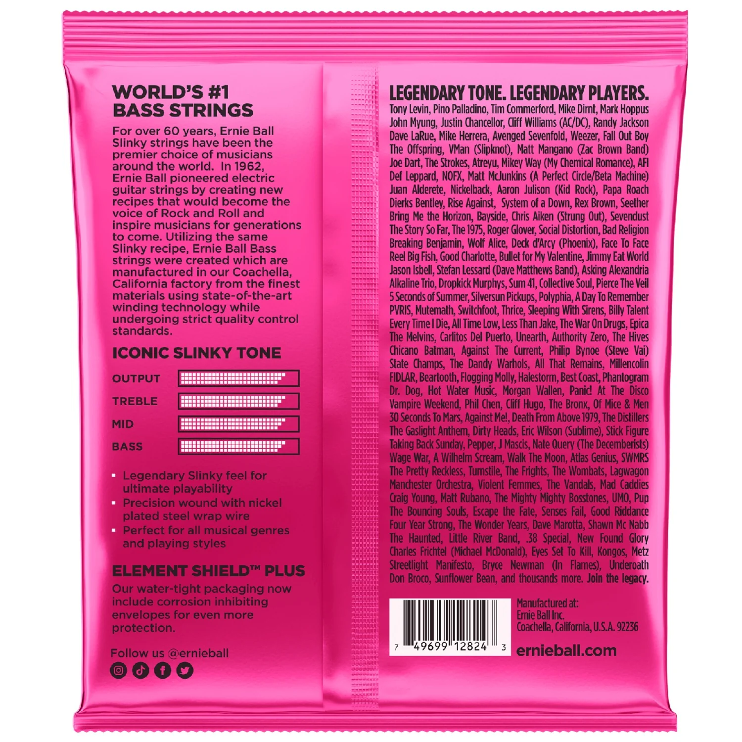 Ernie Ball 2824 Super Slinky 5-String Bass Guitar Strings - Image 2