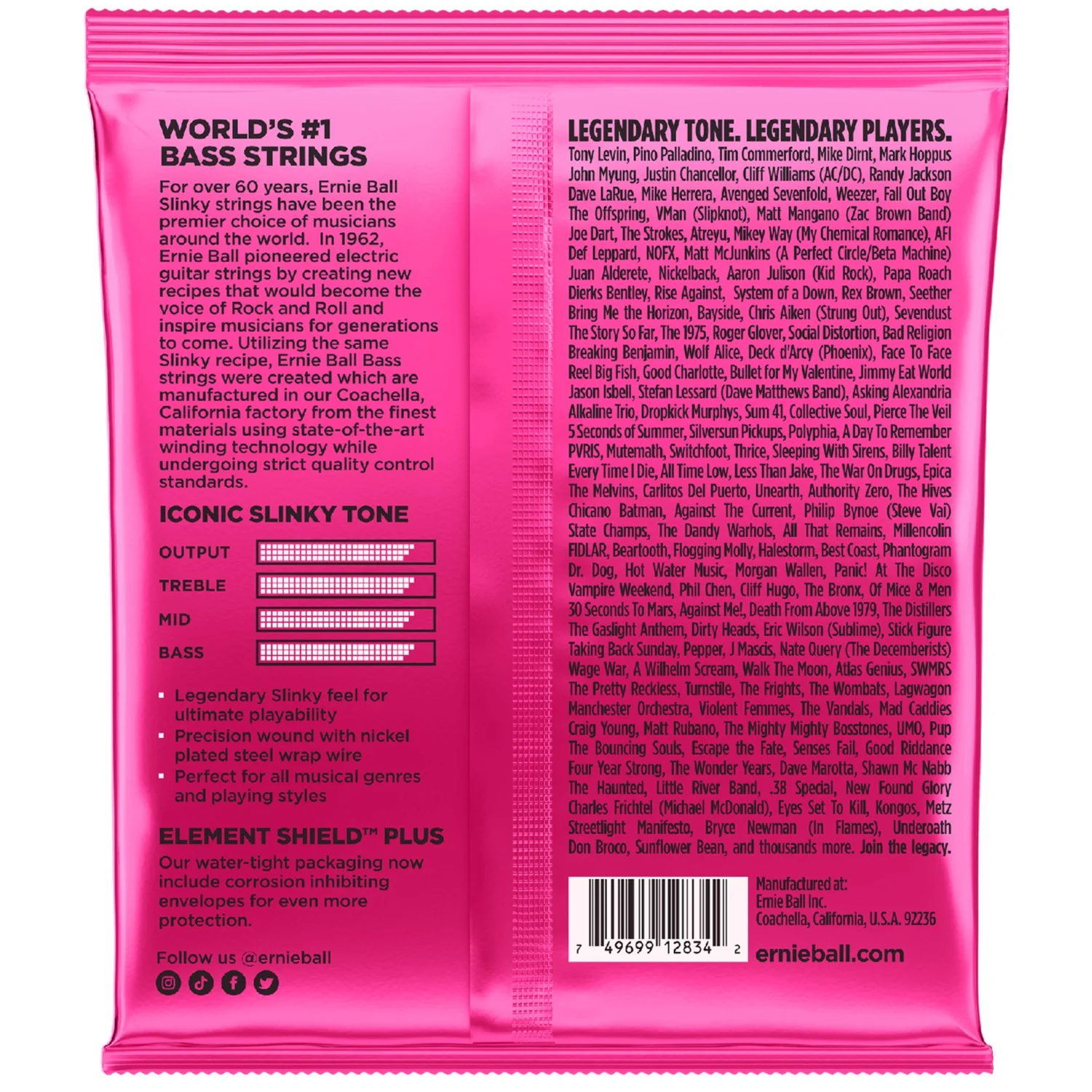 Ernie Ball 2834 Super Slinky Bass Nickel Wound Bass Guitar Strings - Image 2