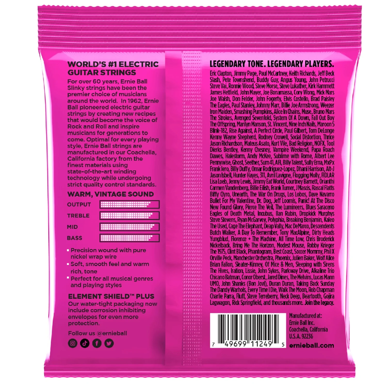 Ernie Ball 3253 Super Slinky Classic Pure Nickel Electric Guitar Strings - Pack of 3 - .9-.42 - Image 2